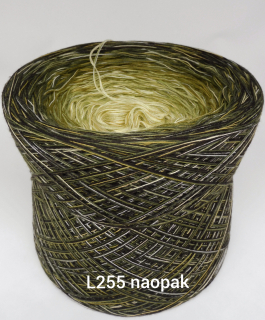 Klubíčko L255 naopak - 1800/4 s bavlněnou melirovou nitkou 